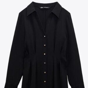 Zara Pleated Midi Dress (NWT)